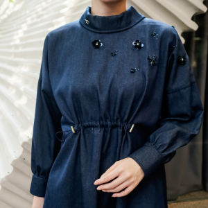 Solea Denim Blouse | Mini and me
